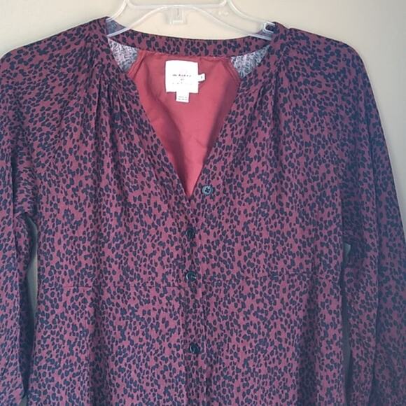 The Nines by Hatch Rust Animal Print Midi Dress Size XS - Picture 3 of 14